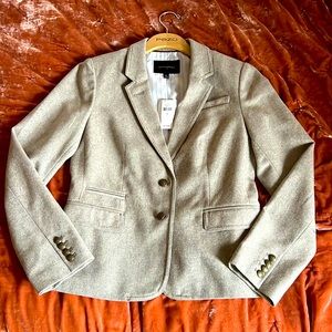 NEW WITH TAGS Banana Republic equestrian dark academia blazer size 10 brown